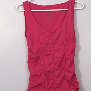 Luca Milano Woman’s Hot pink Puckered Soft Shirt Size Med Nylon Spandex